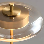 Lina - LED tafellamp van glas & koper