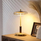 Lina - LED tafellamp van glas & koper