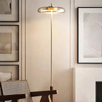 Lina - LED tafellamp van glas & koper